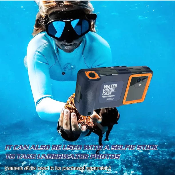 to LCD [15m/50ft] Protective Up Armor Housing Professional Diving Lanyard X9 for Underwater 6.9 Ulefone Photo Inch Snorkeling Case Surfing Video Waterproof And all UrbanX Swimming with Phones