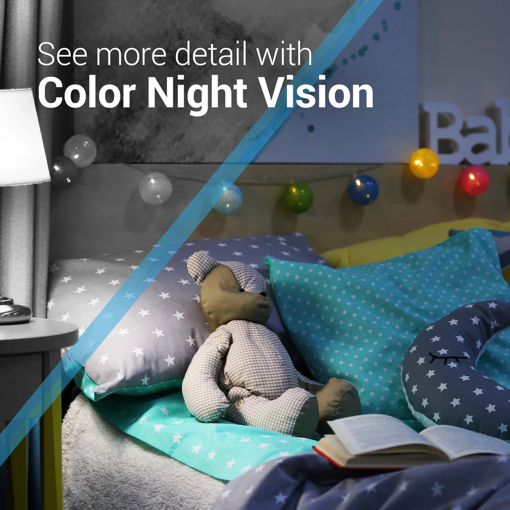 Storage Camera Sound CapsuleCam with Wide Pro Super Audio, Vision, Camera Security HD Indoor Local with Way Free 2 & Night Motion Angle, Phone Bosma Baby Detection, Monitor, Color 162° WiFi 1080p app,