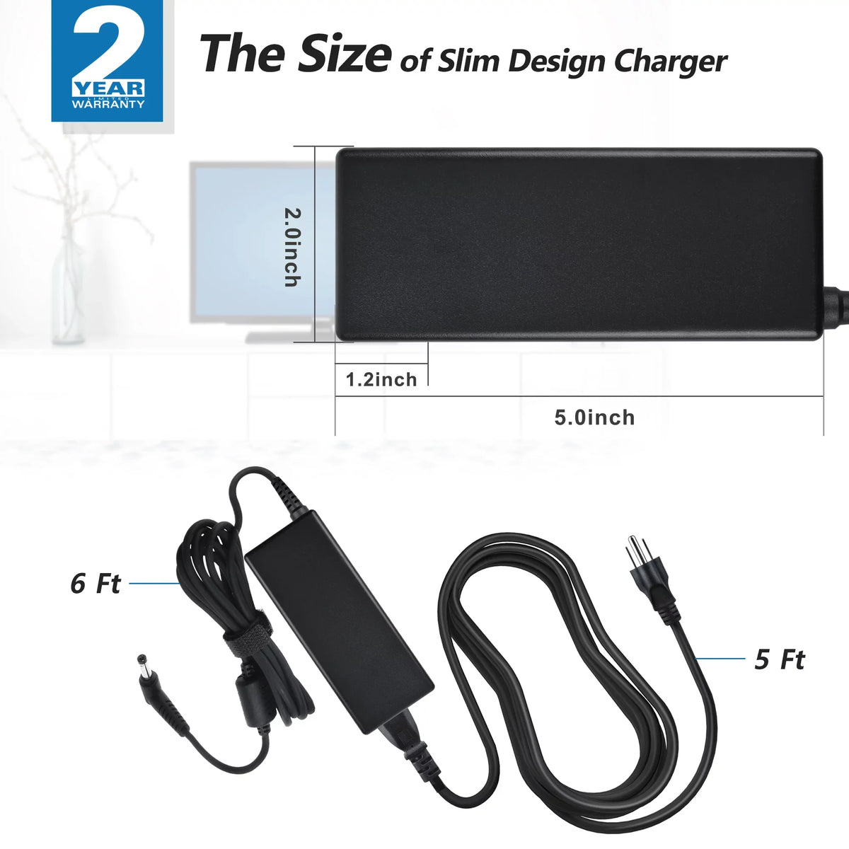 Solar Goal 1250 p/n: Cord Replacement Compatible Power Generator PwrON Zero Yeti for Adapter AC Supply 31901