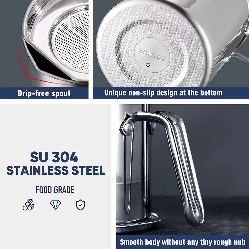Lid Tray,for Oil Grease Storage Strainer Mesh & Oil Strainer Dust-proof Cooking Grease Strainer Can fl 67.6 Frying Storing Container,with Oil / 2L Stainless Pot oz,Food Non-slip Fine Steel