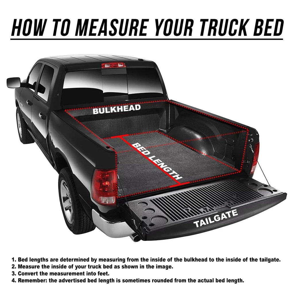 6' Cover 1993-2011 Tri Auto Tonneau Drive Truck Fold Fits Soft Bed Flareside/Splash Ranger