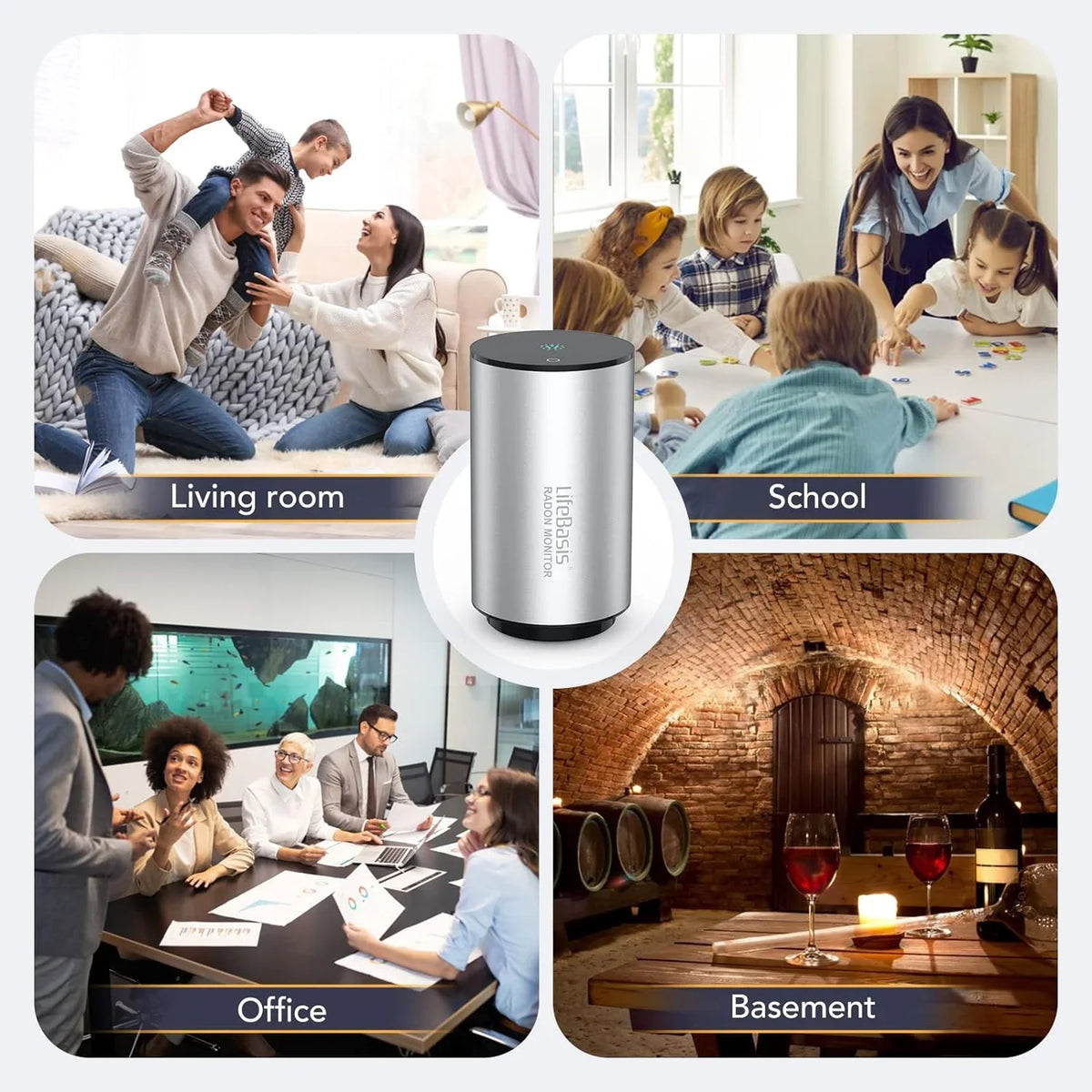 Capture Detector Radon Smart Home Levels of Monitor for Fast Radon Basis Life Fluctuating