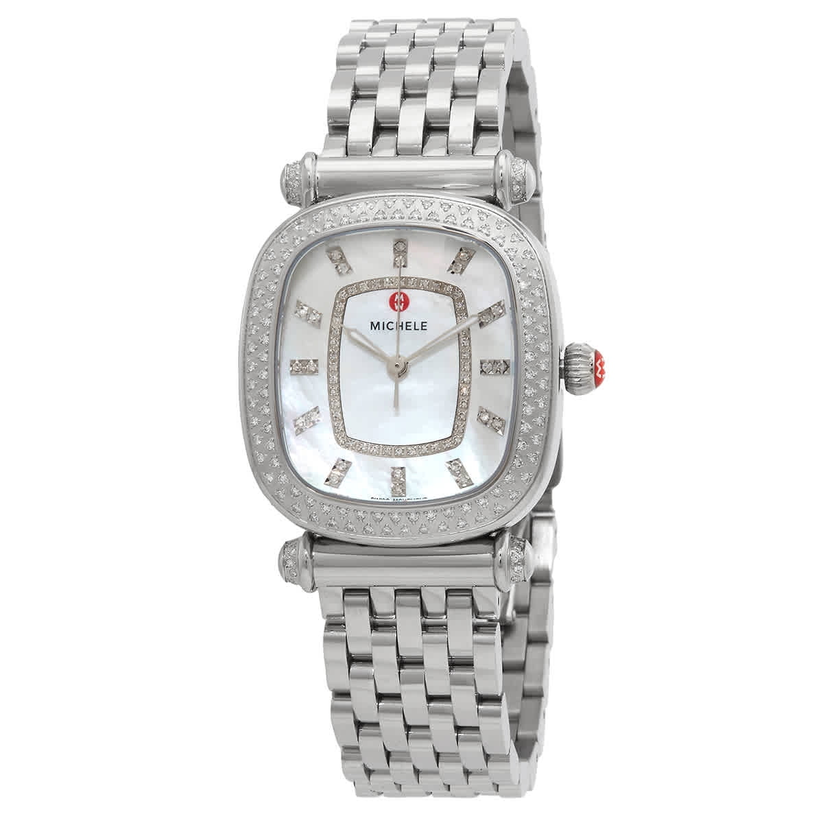 Caber of Michele Isle Diamond Dial Quartz Watch Ladies Pearl MWW16C000032 Mother