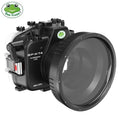 Flat Scuba Fuji Seafrogs X-T4 w/Short [40M/130FT] xt4 Fujifilm Camera Port Waterproof Housing for Underwater Case