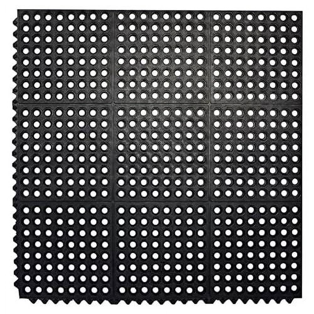 Door 36 Non-Slip Bar Indoor X Floor 36 For Kitchen Rubber exterior Pool Interlocking Anti Mat Inch Durable Drainage, Flooring Floor Mat Restaurant Fatigue Shower Garage
