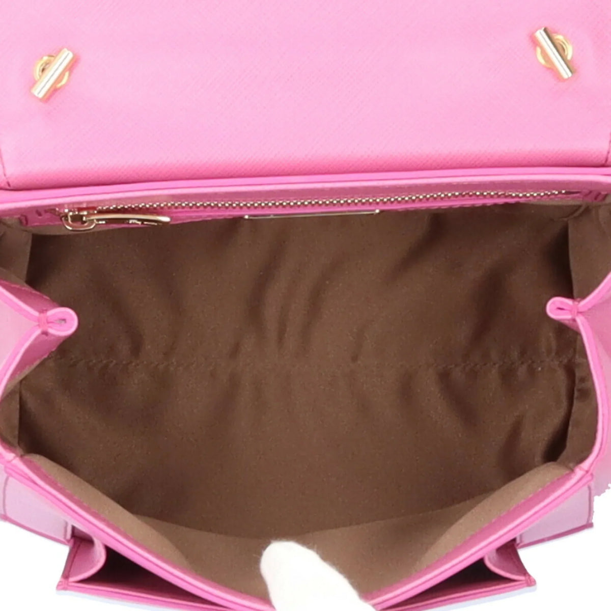 Salvatore Bag EZ-21 2way BRB10010000013177 Pink Leather Ferragamo Ladies (Good) Shoulder Vara Pre-Owned Ribbon F570