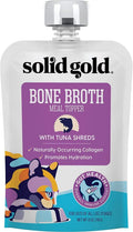 Bone Toppers Grain to Cats Pack - 12 to Nutrient Tuna Meal Toppers Broth Meal Gravy Food Wet Cat Food Shreds Cat Hydration Rich Easy with Promote Solid Serve for Gold - Free