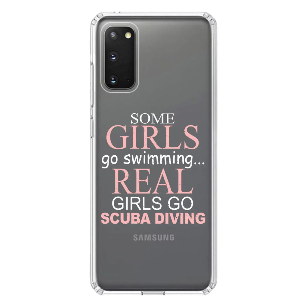 Acrylic / Real Diving Case PLUS 5G Bumper (6.7" DistinctInk - Galaxy S20 Go Clear Back Tempered Shockproof Protector Scuba Glass for TPU Hybrid Screen) Girls Screen -