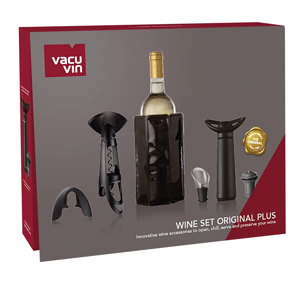 Wine - Wine Foil Plus- - Wine Crystal Includes Saver Concerto and Haves Set Wine Wine Cooler Vacuum Original Stopper Vin - Must Twister Active Cutter Wine Server Corkscrew The Vacu - - 6pc