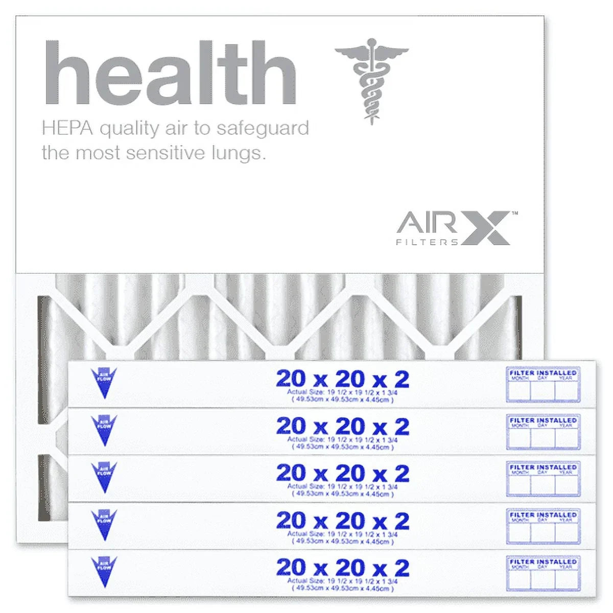 6-Pack, Filter, 13 MERV Furnace AIRx AC USA Air 20x20x2 Health Pleated in Filter HVAC Air Filters Made the