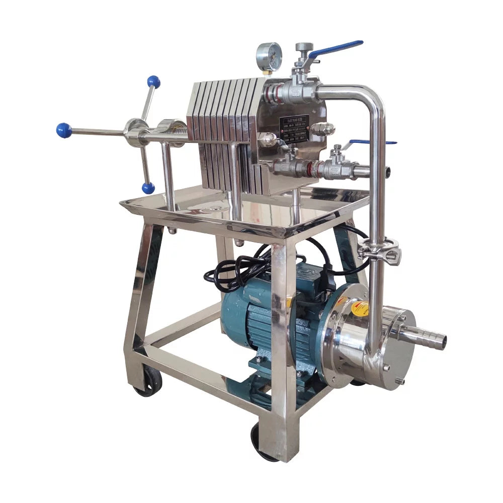 Machine Beer Steel Filter Stainless Frame Filtration FT150 Slag Filter Press layer Plate 220V Filter 10 Pressure