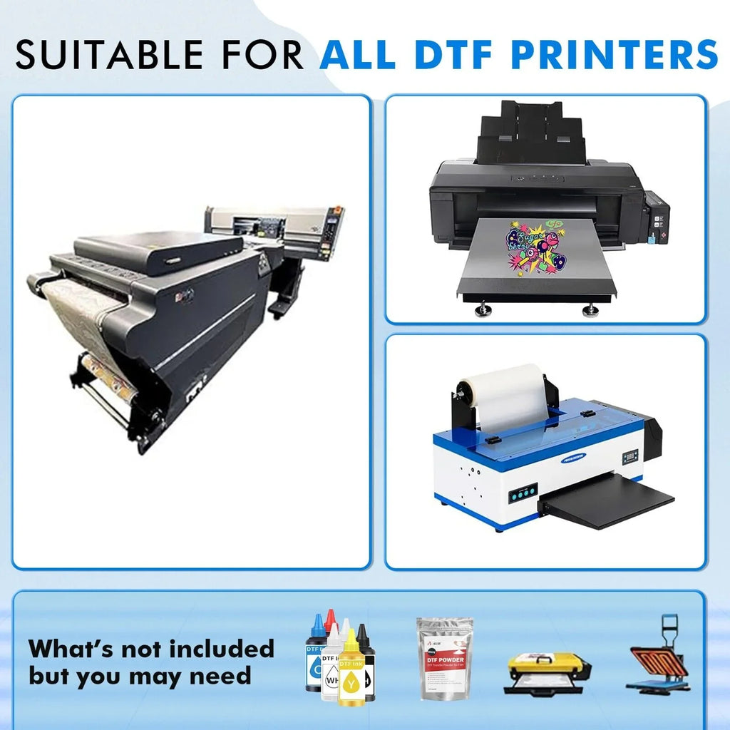DTF Roll Transfer, Roll for DTF X DTF Paper Sublimation Heat 13"x328' FT Transfer A-SUB 328 in Film 13 Film DTF