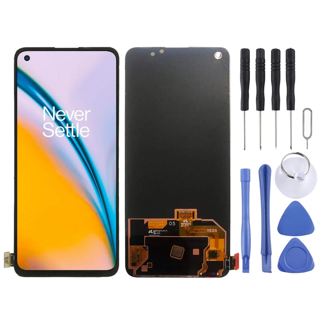 2 Parts 5G Cellphone OnePlus Original with Nord Digitizer 2021 Screen Assembly For (Black) Full LCD Repair