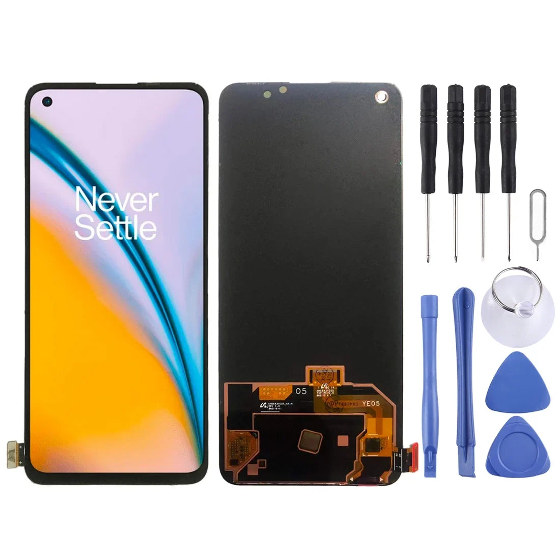 2 Parts 5G Cellphone OnePlus Original with Nord Digitizer 2021 Screen Assembly For (Black) Full LCD Repair