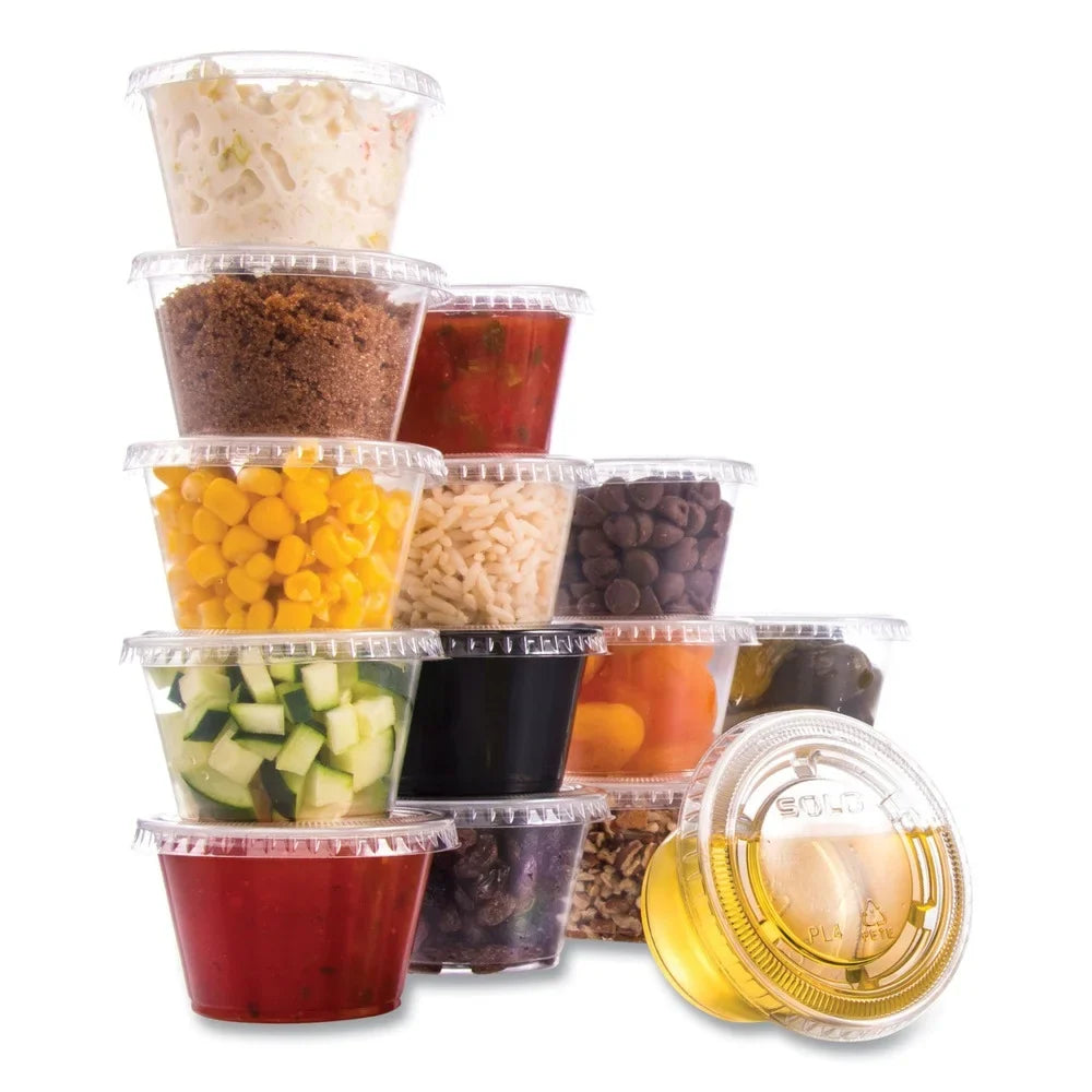 400PC Conex Polypropylene oz. 4 - Containers Dart Portion Complements Clear (2500/Carton)]