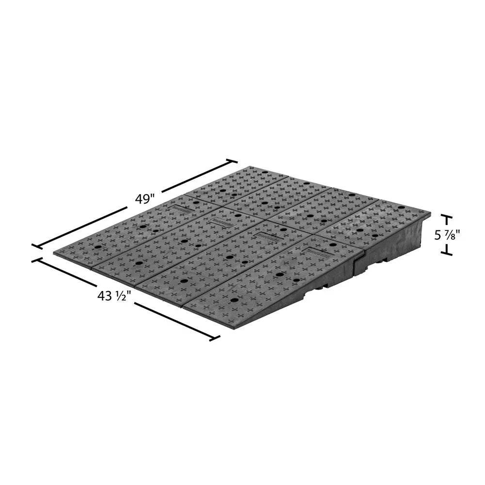 '- Ramps Full-Width 44" 20CR44911 x 49" Wedge Guardian Rubber Container Shipping