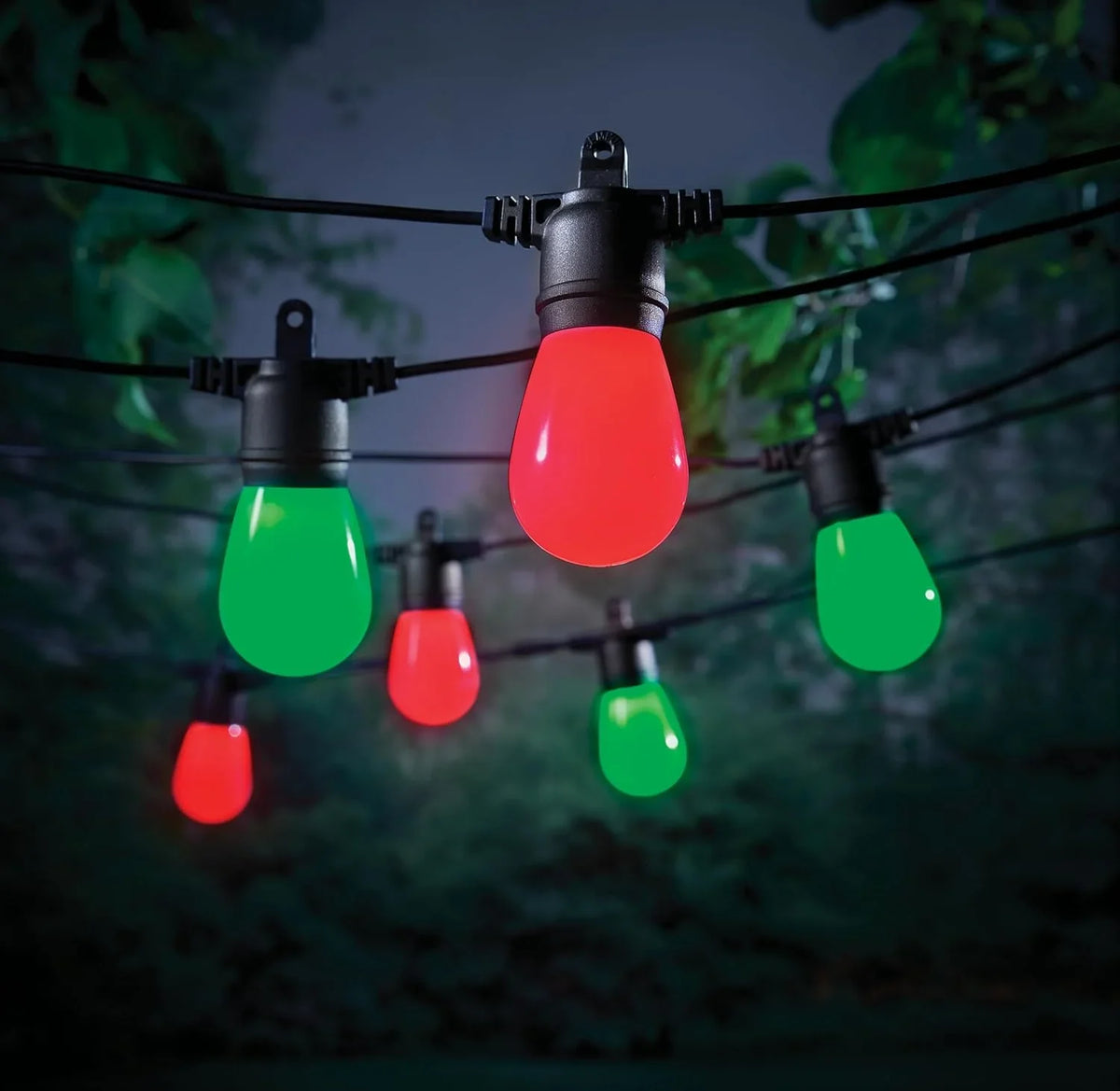 String ft. Changing Cafe Light 48 24-Light Indoor/exterior Plug-in Dimmable Waterproof, Backyard Color Balcony, LED IP65 RGBW for String Smart