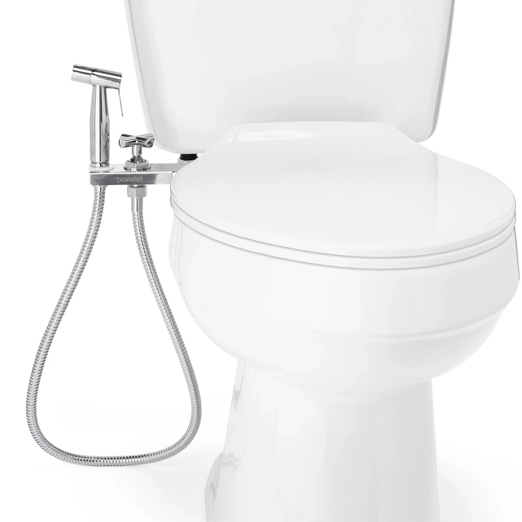 CleanSpa with and Brondell Holster Luxury Integrated Shut Hand-Held Steel Stainless Sprayer Bidet off,