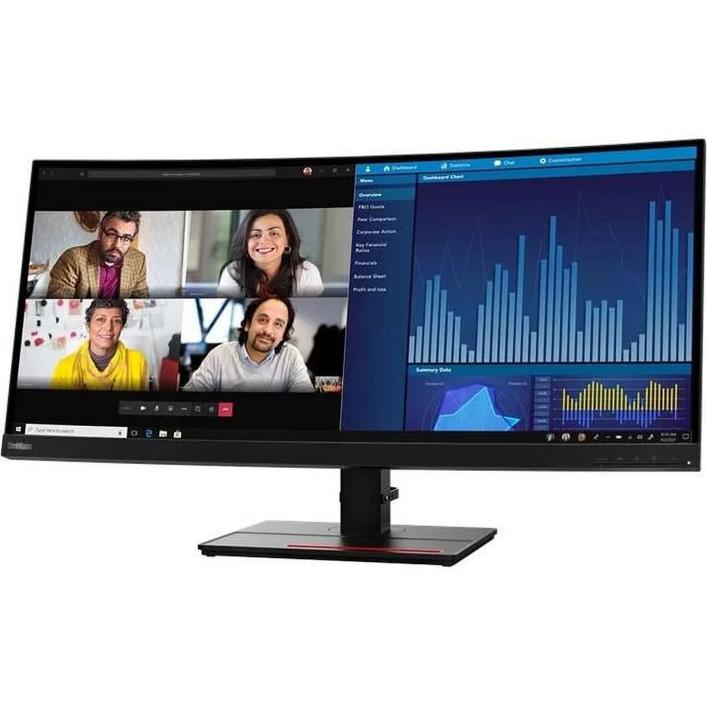 Screen Monitor, UW-QHD Black 34" ThinkVision Class Curved LCD 21:9, Raven P34w-20