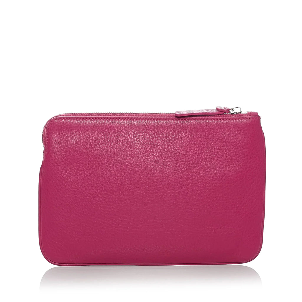 Women Pre-Owned Authenticated Pink (Good) Balenciaga XS Pouch Leather Everyday Calf